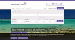 Desktop Screenshot of airportdirecttravel.co.uk